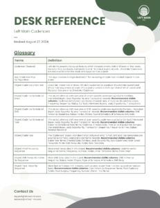 Cadences Desk Reference pg1